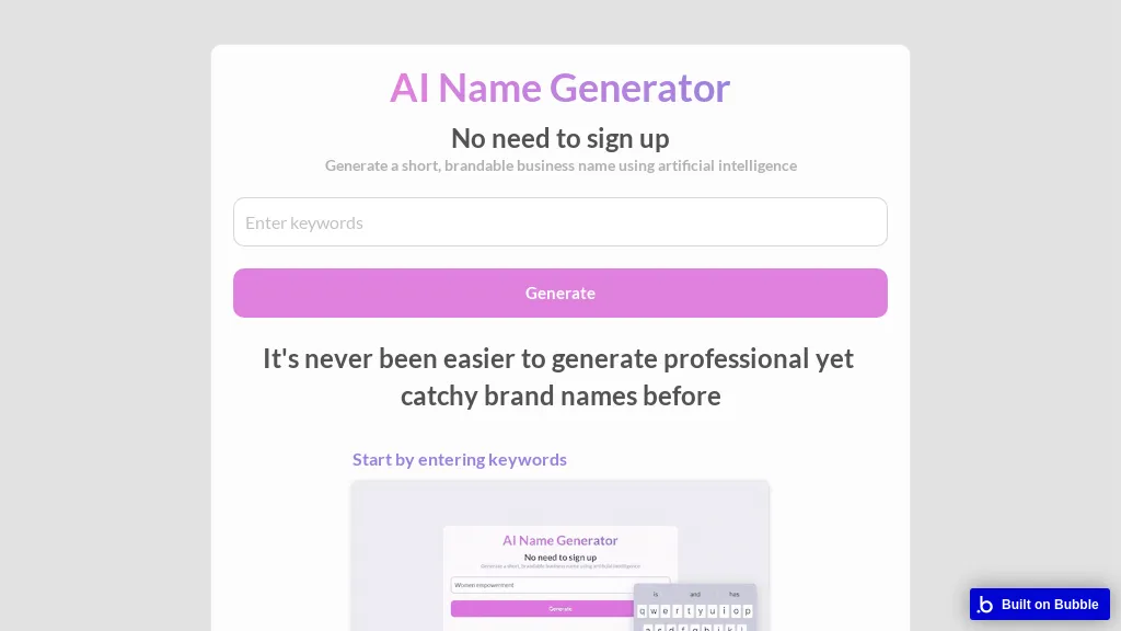 AI Name Generator