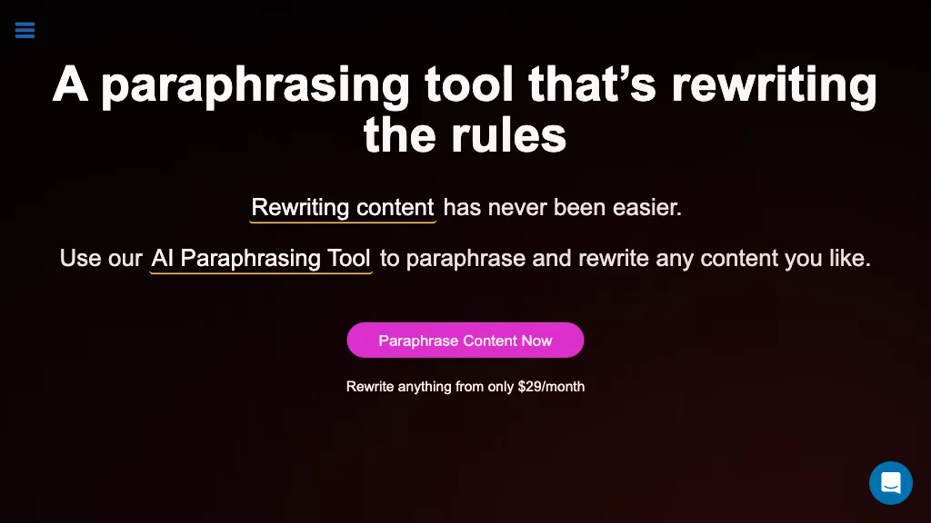 AI Paraphrasing Tool