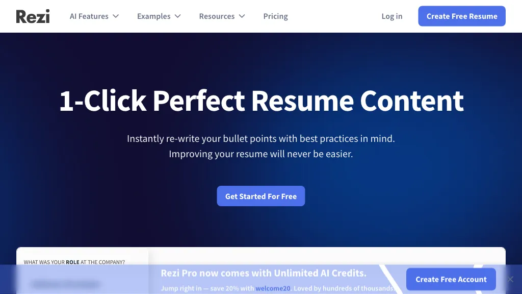 AI Resume Editor