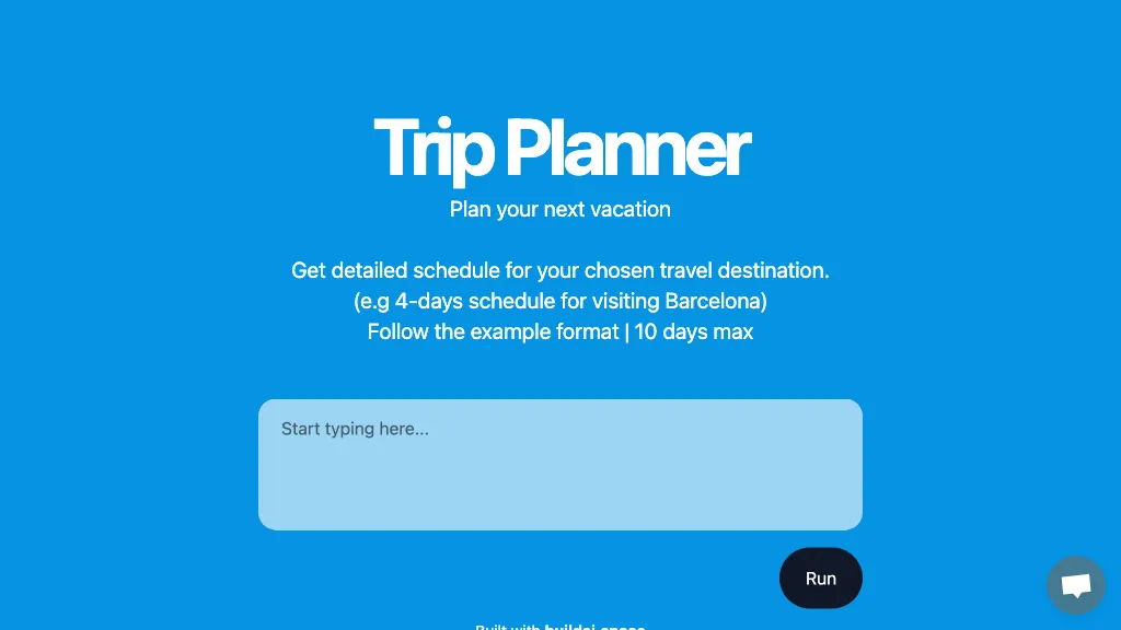 AI Trip Planner