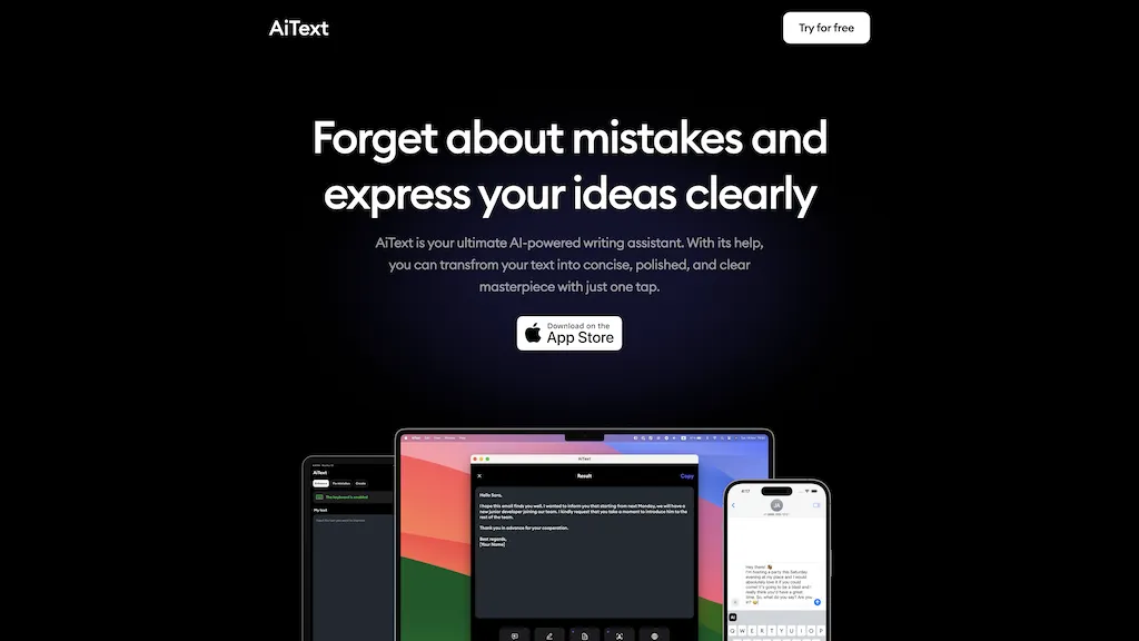 AiText – AI Writing Assistant