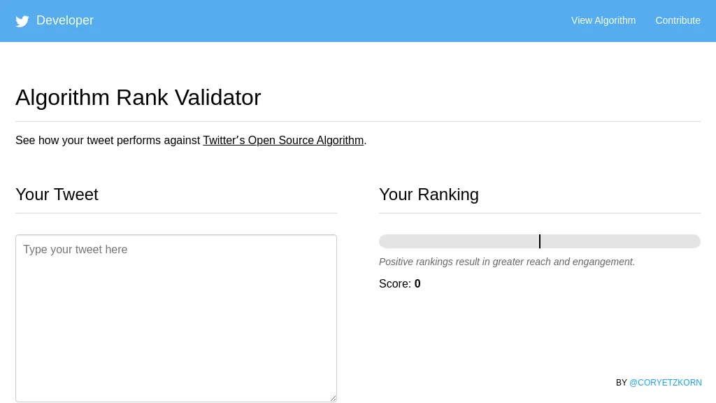 Algorithm Rank Validator