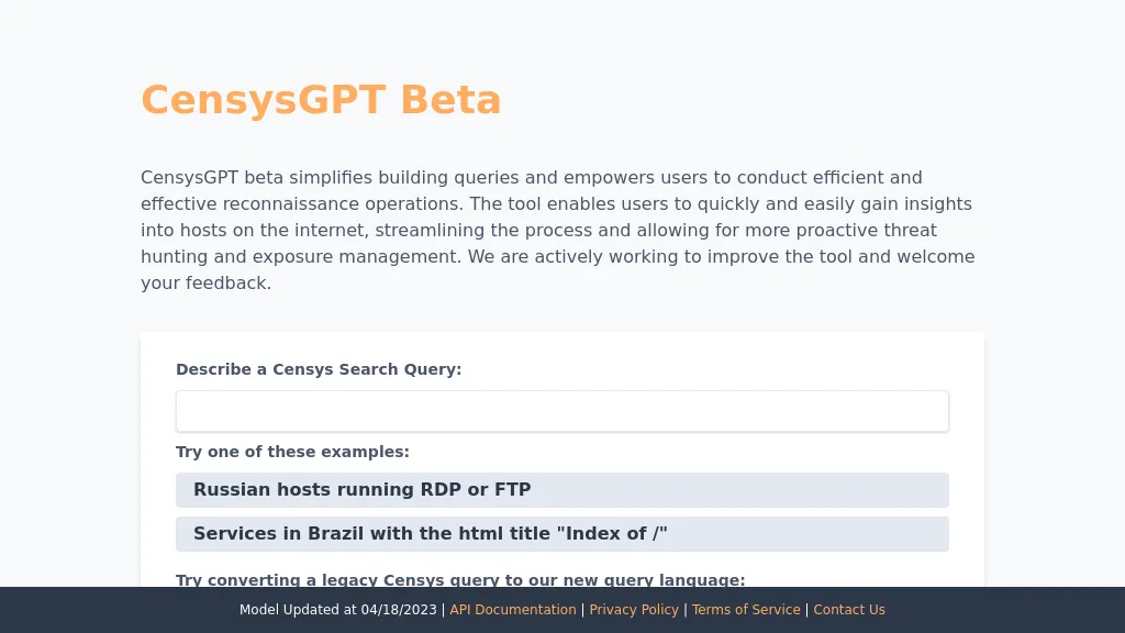 Censys GPT Beta