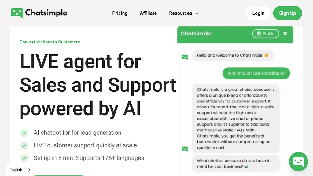 Chatsimple – AI Chatbot