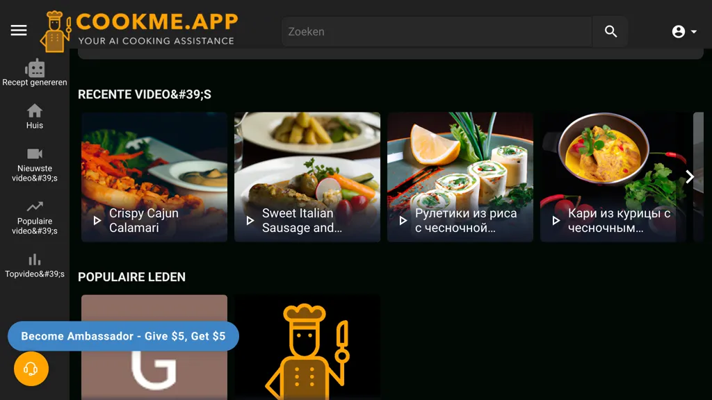 CookMe App – AI Cooking Assistant