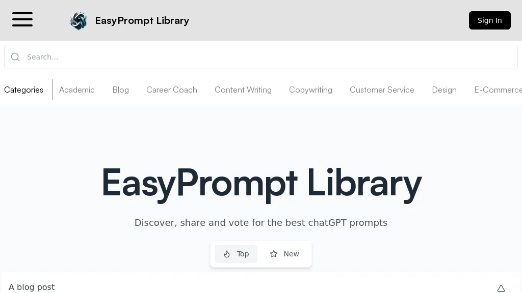 EasyPrompt Library