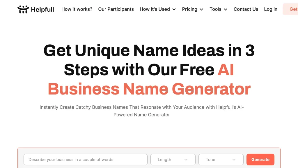 Helpfull – Business Name Generator