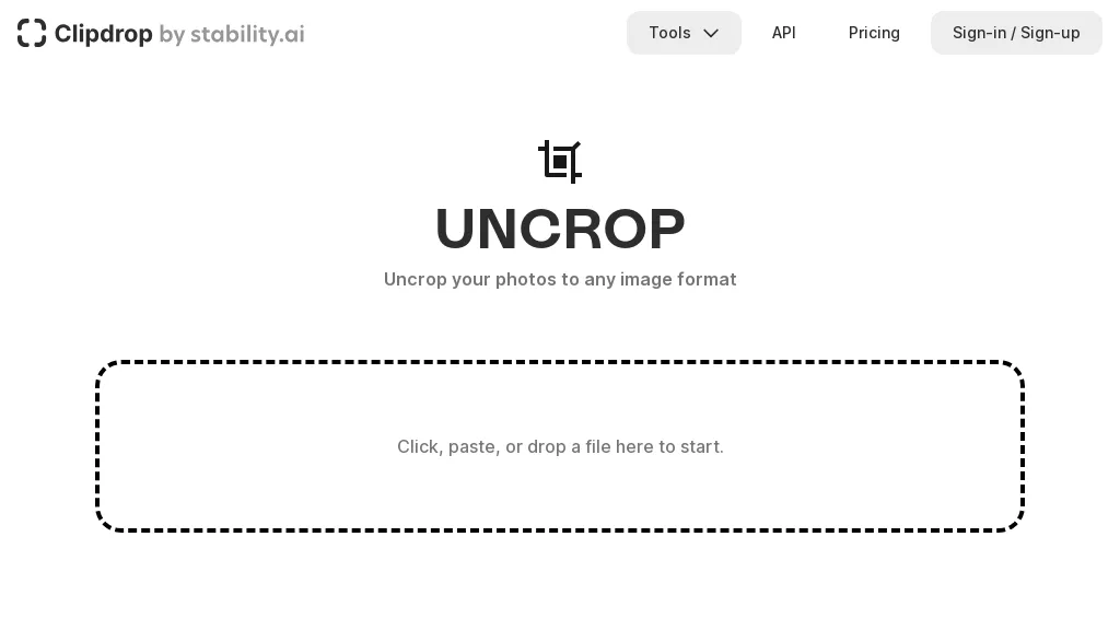 Uncrop by Stability AI