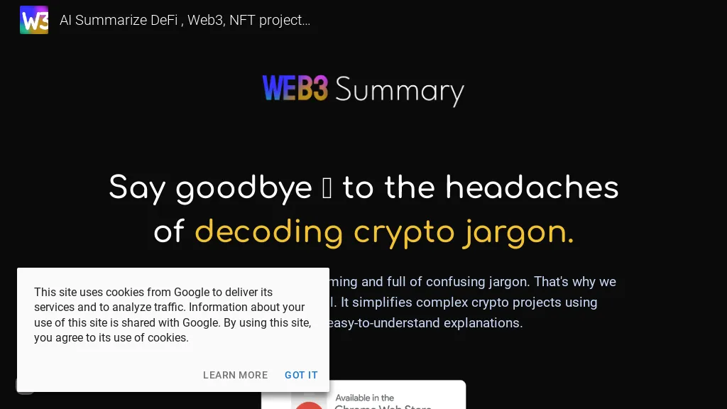 Web3 Summary